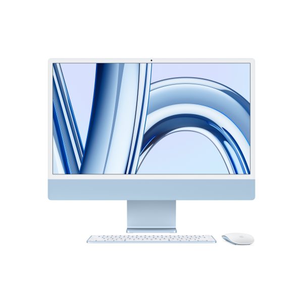 Apple iMac Apple M M3 59.7 cm (23.5") 4480 x 2520 Pixeles PC todo en uno 8 GB 256 GB SSD macOS Sonoma Wi-Fi 6E (802.11ax) Azul