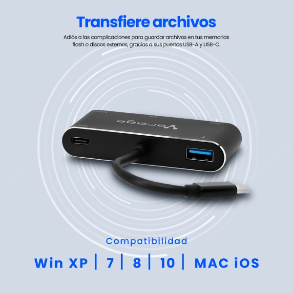Vorago ADP-350 Adaptador gráfico USB Negro - Imagen 4