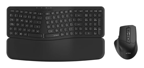 Acteck Creator Ultra Confort MK650 teclado Ratón incluido Hogar / Oficina RF inalámbrico QWERTY Español Negro - Imagen 4