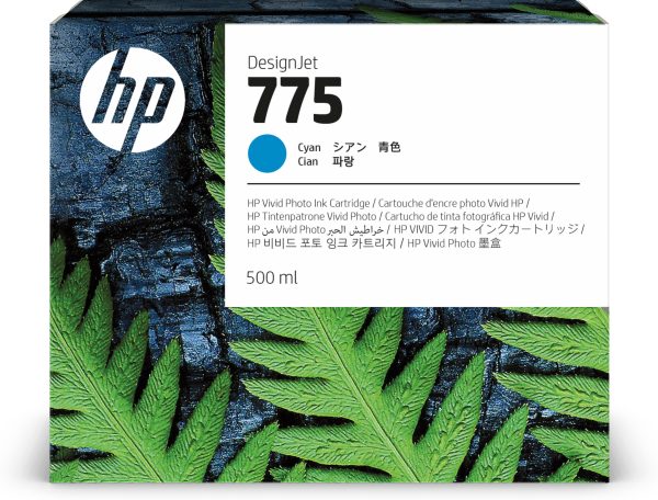 HP Cartucho de tinta 775 cian de 500 ml - Imagen 4