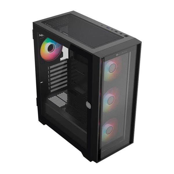 Balam Rush Carbono Twin Mate 7000 Midi Tower Negro - Imagen 4