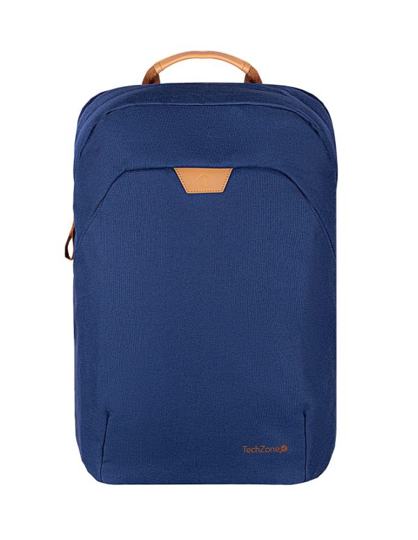TechZone TZLBP56W-A mochila City backpack Azul Tereftalato de polietileno (PET) - Imagen 4
