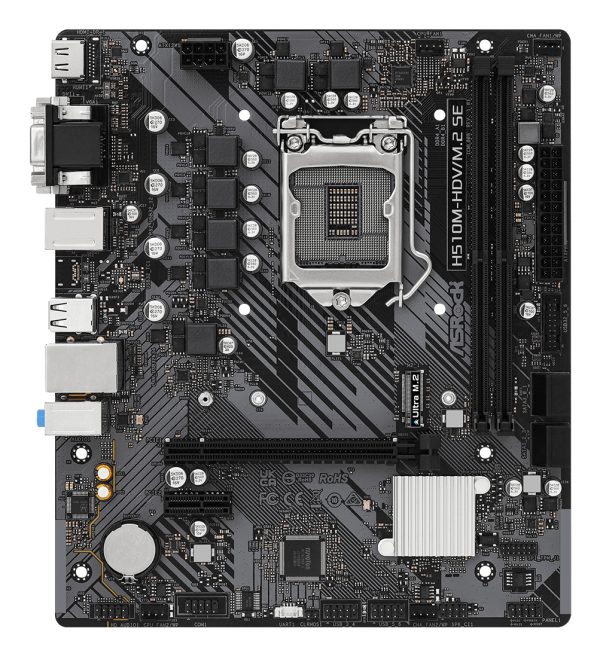 Asrock H510M-HDV/M.2 SE placa base Intel H470 LGA 1200 (Socket H5) micro ATX - Imagen 2