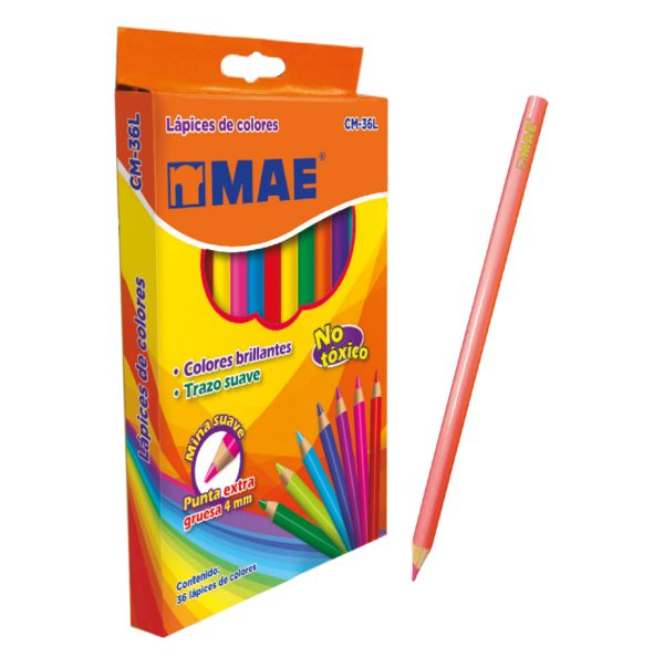 MAE CM-36L lápiz de colores Multicolor 36 pieza(s) - Imagen 2