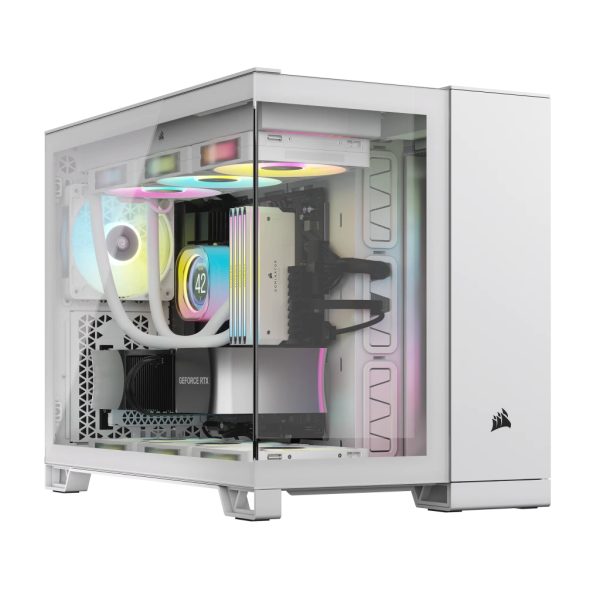 Corsair 2500X RGB Micro Tower Blanco - Imagen 2