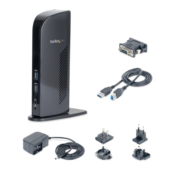 StarTech.com Docking Station USB 3.0 de 2 Monitores para Laptop - HDMI y DVI/VGA - Hub 6x USB-A - GbE - Audio - Replicador de Puertos Universal USB-A - Win/Mac/ChromeOS - Imagen 2