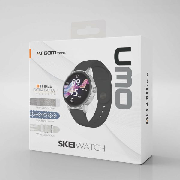 ArgomTech ARG-WT-6030SL reloj inteligente y deportivo 3.3 cm (1.3") IPS Digital 320 x 320 Pixeles Pantalla táctil Plata GPS (satélite) - Imagen 2