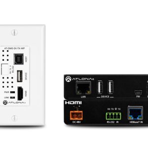 Atlona AT-OME-EX-WP-KIT extensor de audio/video Transmisor y receptor AV Negro, Blanco