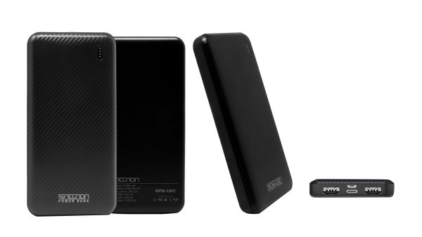 Necnon NPW-10FC Polímero de litio 10000 mAh Negro - Imagen 2