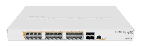 Mikrotik CRS328-24P-4S+RM dispositivo de redes Gestionado L2/L3 Gigabit Ethernet (10/100/1000) Energía sobre Ethernet (PoE) 1U Blanco - Imagen 2