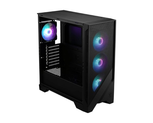 MSI MAG FORGE 320R AIRFLOW gabinete de computadora Micro Tower Negro, Transparente - Imagen 2