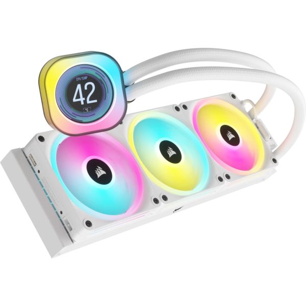 Corsair CW-9061010-WW sistema de refrigeración de computadora Procesador Enfriador de aire 12 cm Blanco 3 pieza(s) - Imagen 2