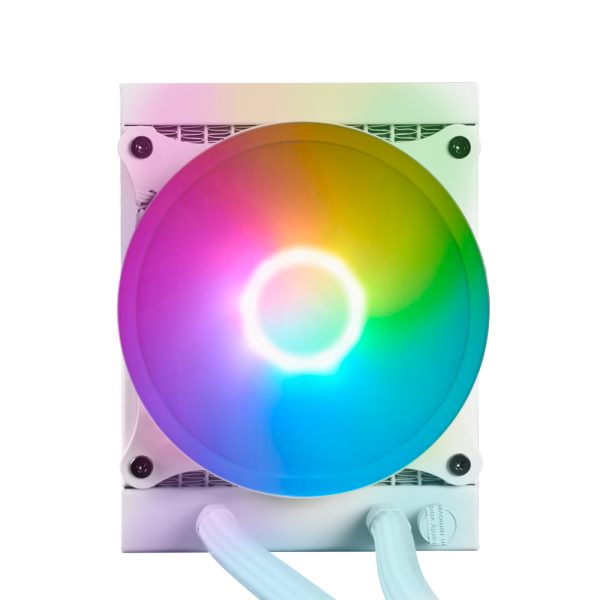 Game Factor LQG501-WH sistema de refrigeración de computadora Procesador Refrigerador de líquidos todo en uno 12 cm Blanco - Imagen 3