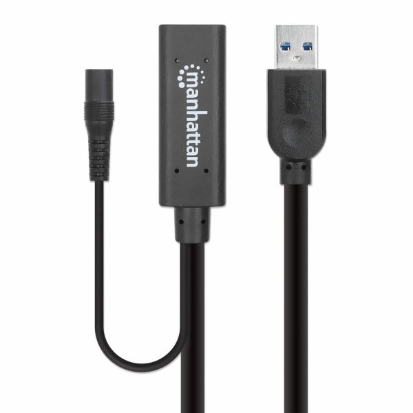 Manhattan 153768 cable USB USB 3.2 Gen 1 (3.1 Gen 1) 15 m USB A Negro - Imagen 4