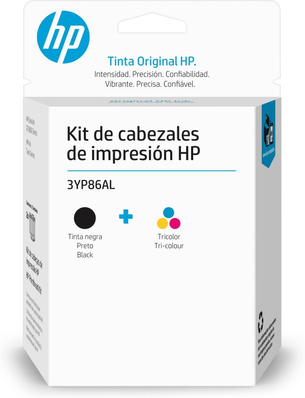 HP Kit de cabezales de impresión GT 3YP86AL, negro/tricolor - Imagen 2