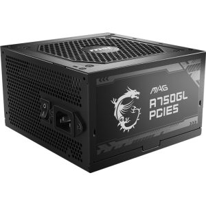 MSI MAG A750GL PCIE5 unidad de fuente de alimentación 750 W 20+4 pin ATX ATX Negro