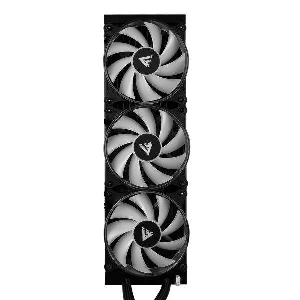 Game Factor LQG700-BK sistema de refrigeración de computadora Procesador Refrigerador de líquidos todo en uno 12 cm Negro - Imagen 4