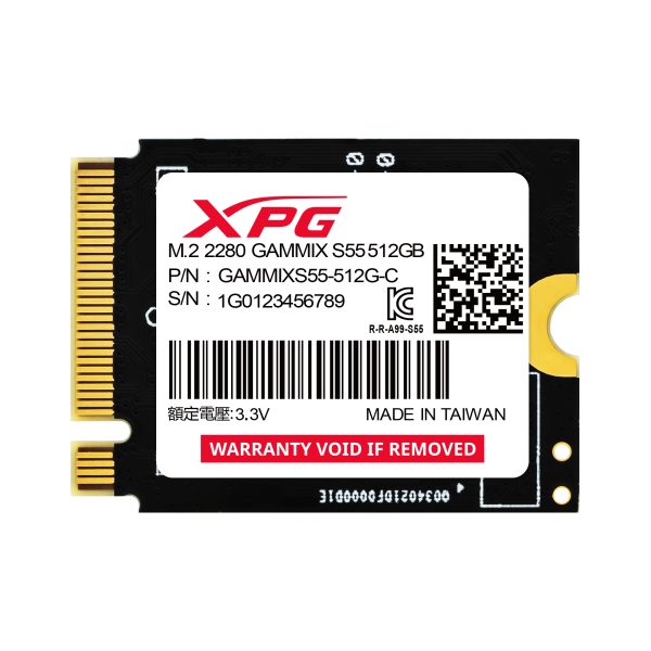 ADATA SGAMMIXS55-512G-C unidad interna de estado sólido 512 GB M.2 PCI Express 4.0 NVMe 3D NAND - Imagen 3