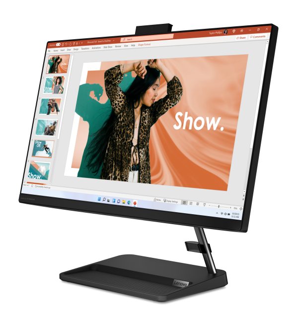 Lenovo IdeaCentre AIO 3 24IAP7 Intel® Celeron® 7305 60.5 cm (23.8") 1920 x 1080 Pixeles PC todo en uno 8 GB DDR4-SDRAM 256 GB SSD Windows 11 Home Wi-Fi 6 (802.11ax) Negro - Imagen 3