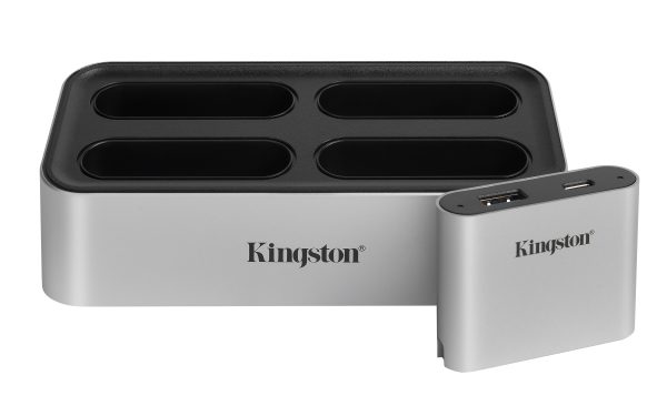 Kingston Technology Workflow Station USB 3.2 Gen 2 (3.1 Gen 2) Type-C Negro, Plata - Imagen 2