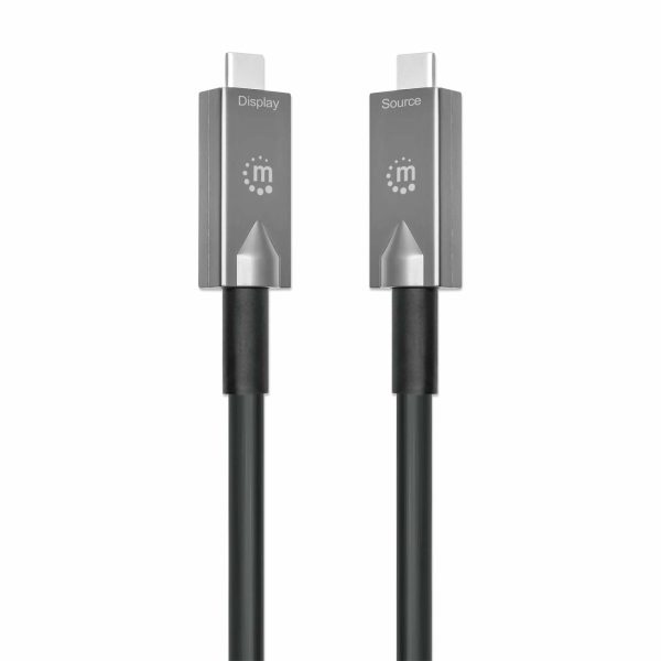 Manhattan 356428 cable USB USB 3.2 Gen 2 (3.1 Gen 2) 10 m USB C Negro - Imagen 4