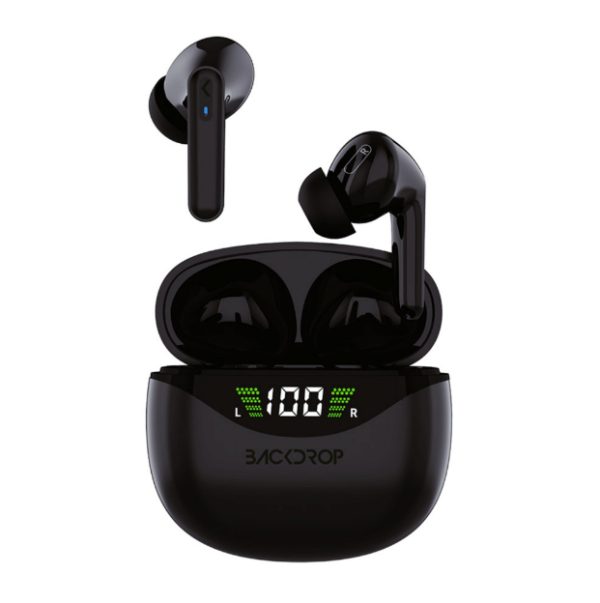 BACKDROP TWS-3N audífono y auriculare Auriculares True Wireless Stereo (TWS) Intra auditivo Llamadas/Música Bluetooth Negro - Imagen 2