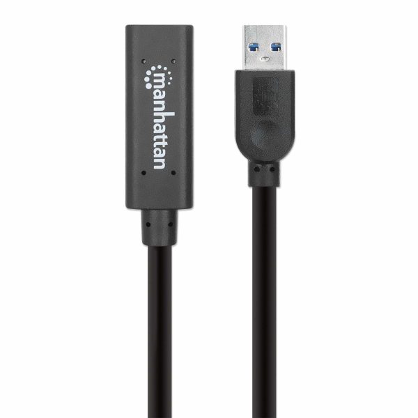 Manhattan 153737 cable USB USB 3.2 Gen 1 (3.1 Gen 1) 5 m USB A Negro - Imagen 4