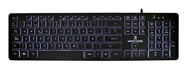 Perfect Choice PC-201304 teclado Universal USB QWERTY Español Negro