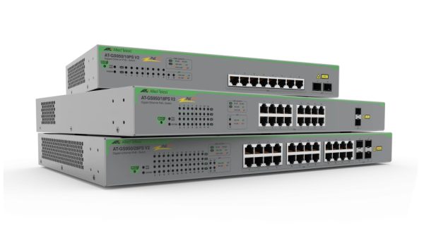 Allied Telesis GS950/10PS-V2 Gestionado Gigabit Ethernet (10/100/1000) Energía sobre Ethernet (PoE) Plata - Imagen 2