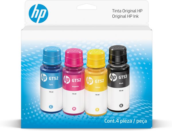 HP Combo de botella de tinta GT53/GT52, pack de 4 - Imagen 2