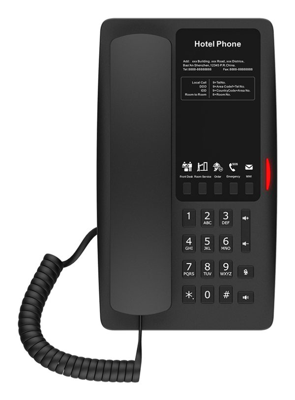 Fanvil H4 teléfono IP Negro 2 líneas