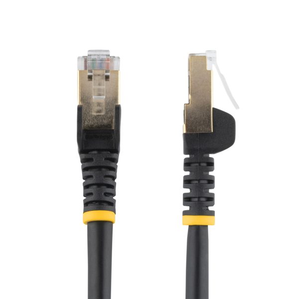 StarTech.com Cable de 1.5m de Red Ethernet RJ45 Cat6 Blindado STP - Cable sin Enganche Snagless – Negro