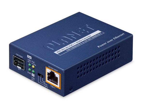 PLANET 1-Port 100/1000X SFP to convertidor de red Azul - Imagen 2