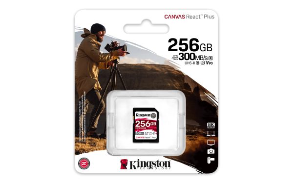 Kingston Technology Canvas React Plus 256 GB SD UHS-II Clase 10 - Imagen 3