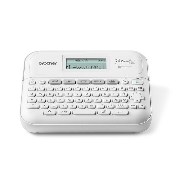 Brother PT-D410 impresora de etiquetas Transferencia térmica 180 x 180 DPI 20 mm/seg Alámbrico TZe QWERTY
