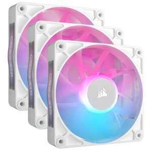 Corsair iCUE LINK RX120 RGB Gabinete de la computadora Ventilador 12 cm Blanco 3 pieza(s)