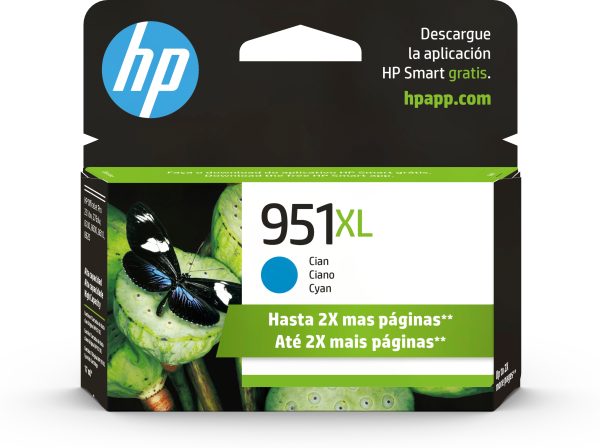 HP Cartucho de tinta original 951XL de alta capacidad cian