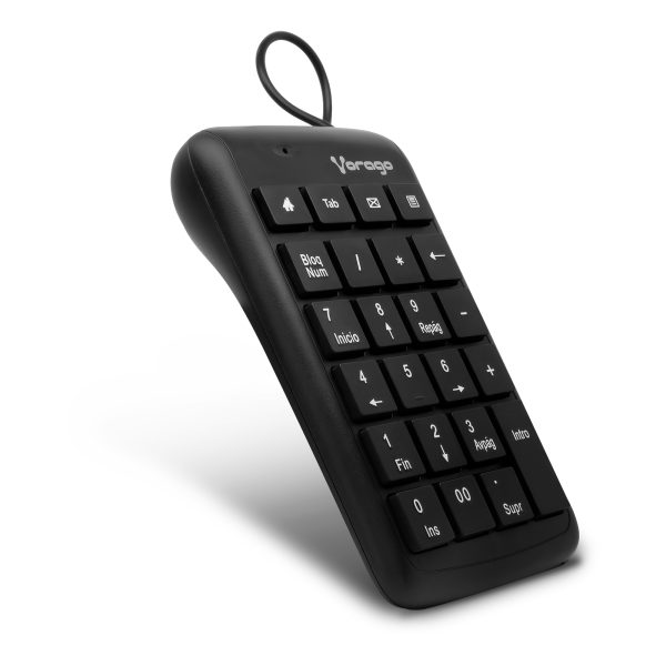 Vorago KB-105 teclado numérico Computadora portátil/PC USB Negro - Imagen 4