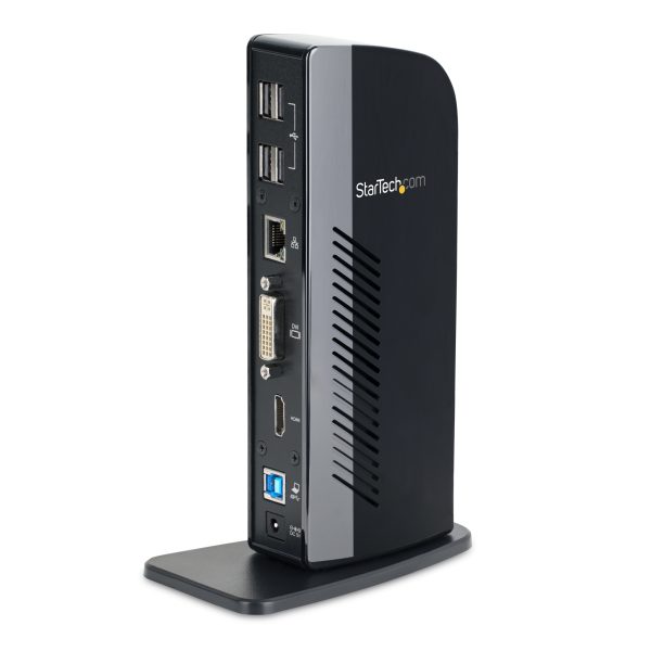StarTech.com Docking Station USB 3.0 de 2 Monitores para Laptop - HDMI y DVI/VGA - Hub 6x USB-A - GbE - Audio - Replicador de Puertos Universal USB-A - Win/Mac/ChromeOS - Imagen 3