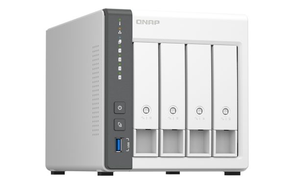 QNAP TS-433 NAS Tower ARM Cortex-A55 4 GB 0 TB QNAP Turbo System Blanco - Imagen 4