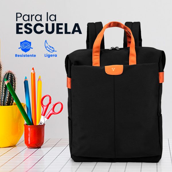 Vorago BP-301-BK mochila City backpack Negro Poliéster - Imagen 2