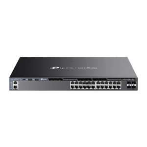 TP-Link Omada SG6428XHP dispositivo de redes Gestionado L3 Gigabit Ethernet (10/100/1000) Energía sobre Ethernet (PoE) 1U Negro