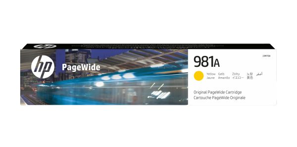 HP Cartucho original PageWide 981A amarillo