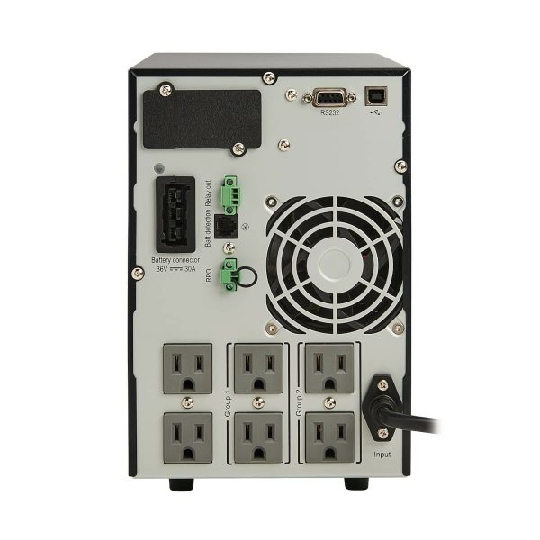Tripp Lite SU1000XLCD UPS SmartOnline de Doble Conversión 120V 1kVA 900W, Torre, Autonomía Extendida, Opciones de Tarjeta de Red, LCD, USB, Serial DB9 - Imagen 2