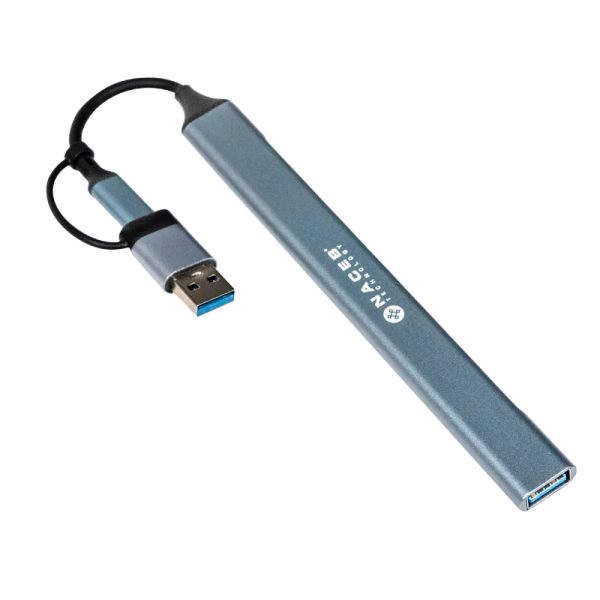 Naceb Technology NA-0125 nodo concentrador USB Tipo C Negro, Azul - Imagen 4