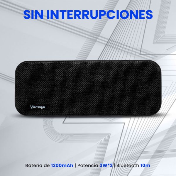 Vorago BSP-150 Altavoz portátil estéreo Negro 6 W - Imagen 3