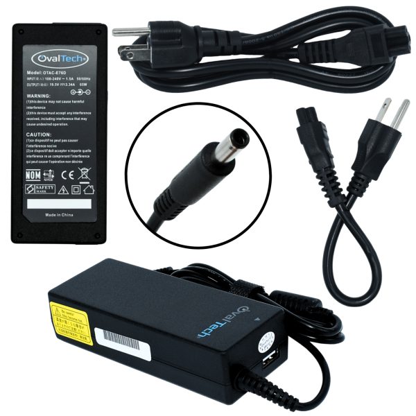 Ovaltech OTAC-E76D adaptador e inversor de corriente Interior 65 W Negro - Imagen 3