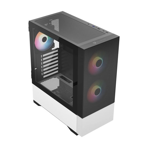 Balam Rush Nitrox Aircool 5500 ABW Midi Tower Negro, Blanco - Imagen 2