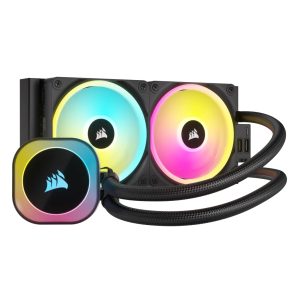 Corsair H100I Procesador Kit de enfriamiento líquido 12 cm Negro