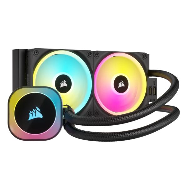 Corsair H100I Procesador Kit de enfriamiento líquido 12 cm Negro